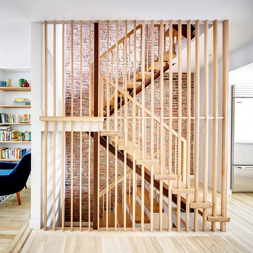 Revamped Narrow Brooklyn Row House Defined by Unique Details-9