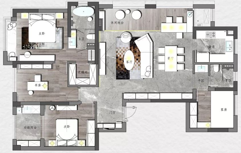 《暗香》杭州 156m²现代简约休闲空间，辉辉设计师打造舒适生活-15