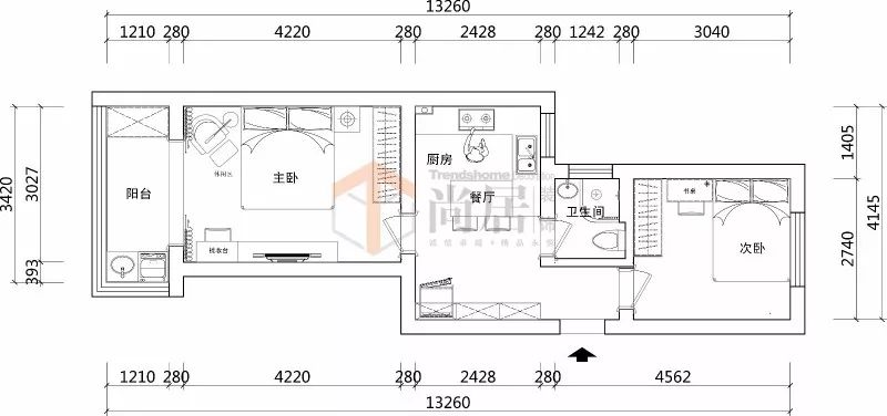 金川雅苑北欧小户型设计丨南京尚居装饰-23