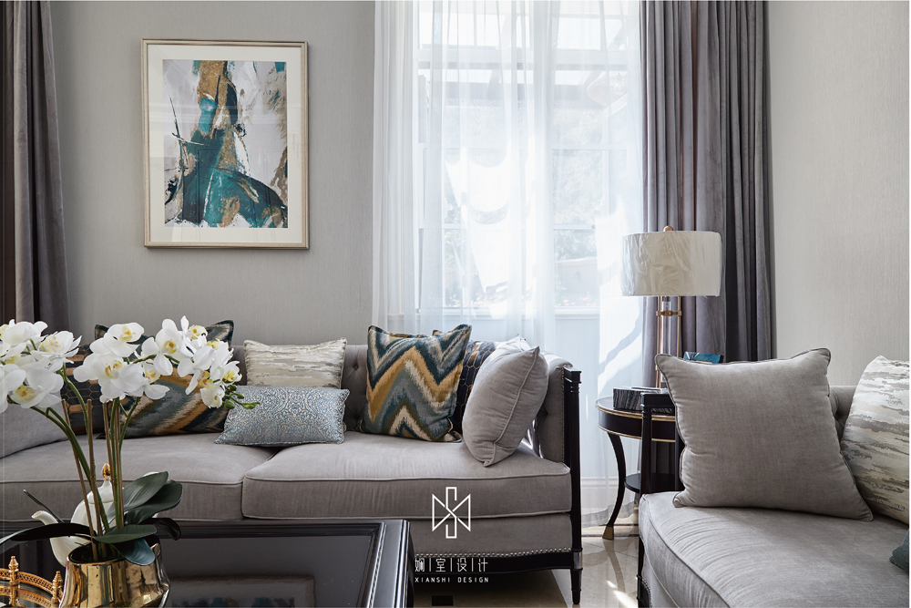 千岛湖玫瑰园 | 现代美式家居的优雅与精致-2