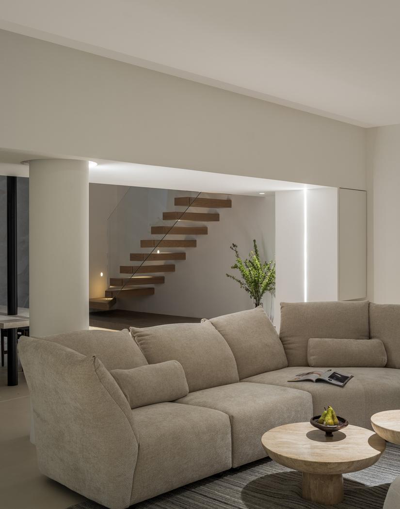 中国上海松江区别墅简约白与原木经典搭配设计-68