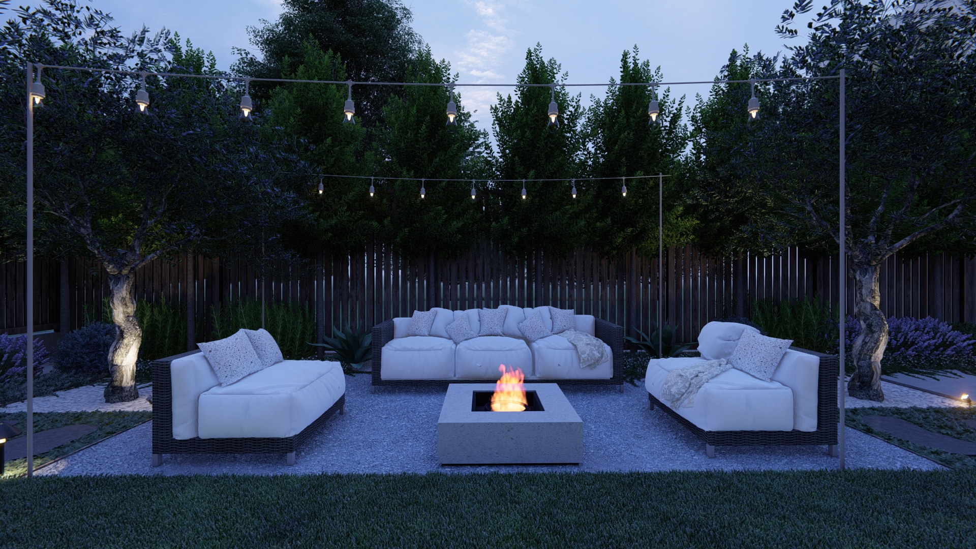 Art corner in a small backyard-7