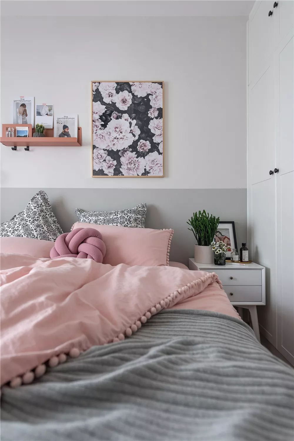 90 后女生 70㎡北欧轻奢小窝,墨绿++ 黄铜演绎精致生活-72