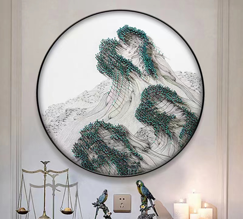 锦泓画业—实物钉子画-5