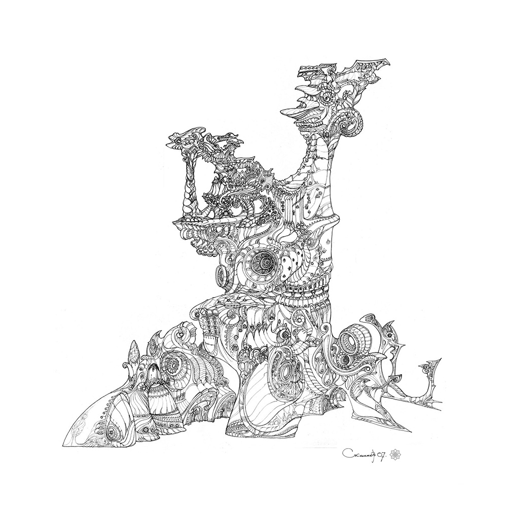 Architectural Fantasy. Line Art-4