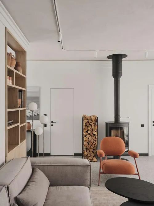 全景玻璃 77㎡舒适公寓丨Alexandra Chigintseva-4