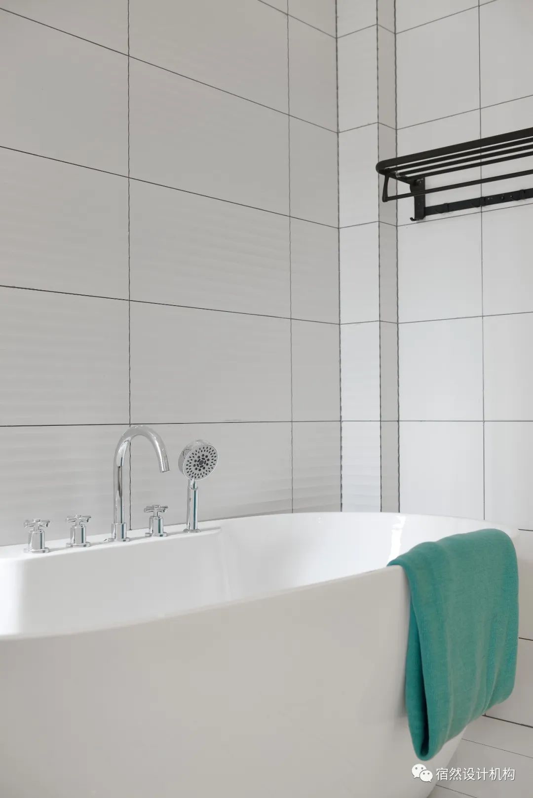 南昌 125㎡现代简约家居,黑白灰中融入绿色与橙色-83