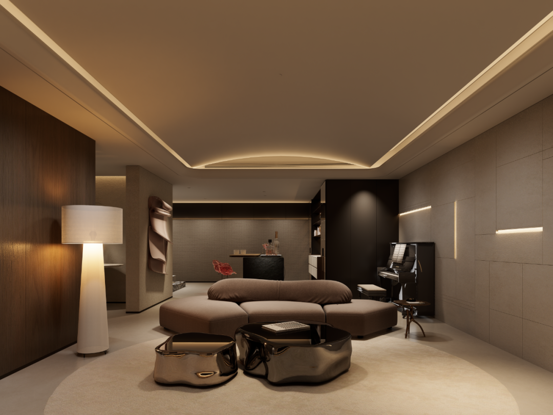 MORNING·私宅|金沙大境湾300㎡轻奢跃层，都市新贵的艺术栖居。-19