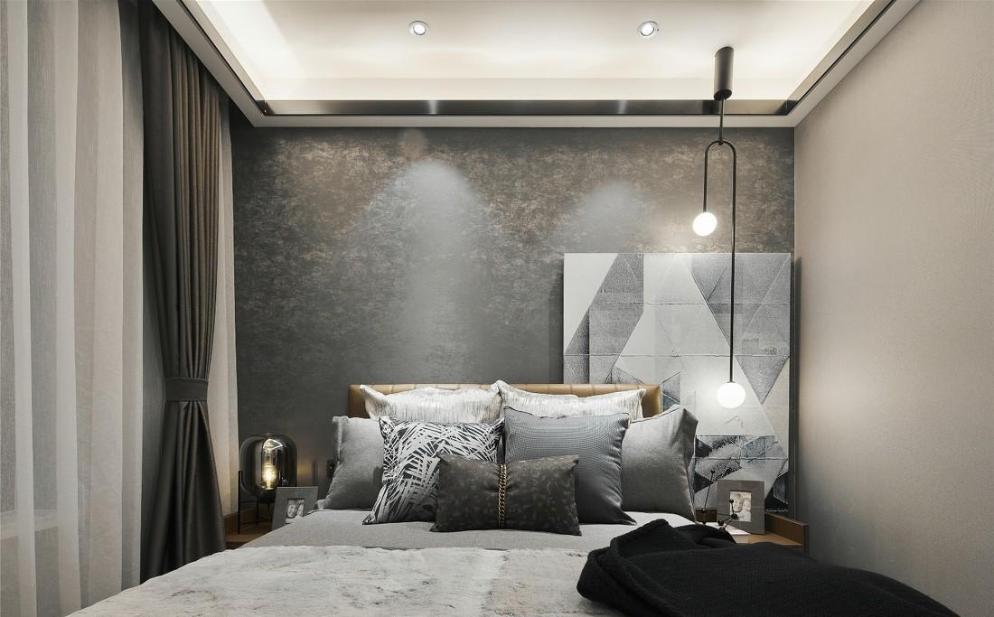 ML·A 设计 | 水墨清欢 玄关,金属与自然纹理的完美融合-51