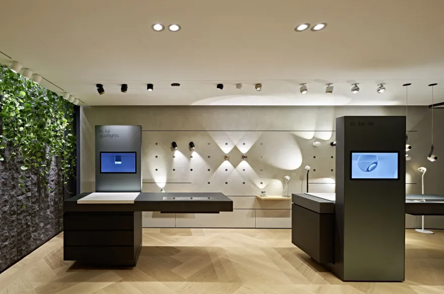 慕尼黑 Occhio 旗舰店 | 精致材料与柔和色调的灯光体验-13