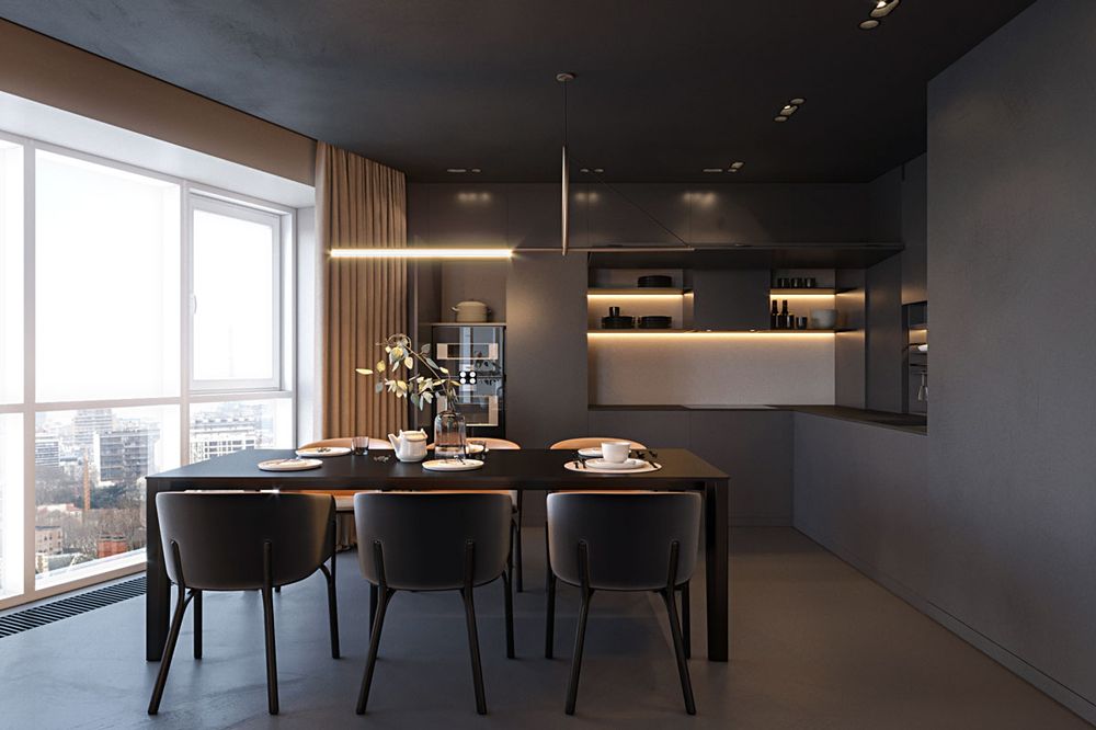 灰与橙的和谐演绎·国外简约主义住宅  Zooi Design-0