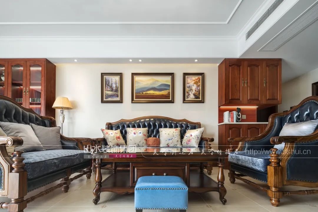 美式田园风格的三室两厅丨黄娟-17