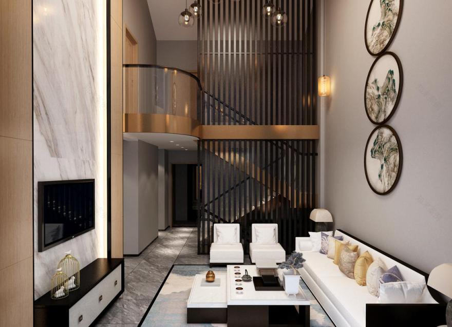 彭下欢设计·蒋先生新中式(御景庄园)-28