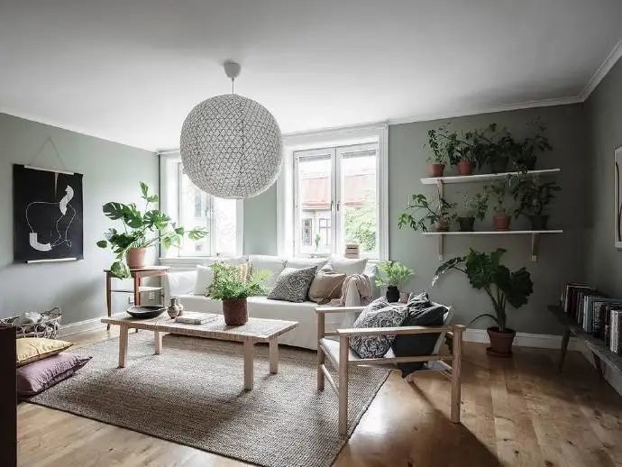 森系公寓 | 绿植与原木的完美融合-10