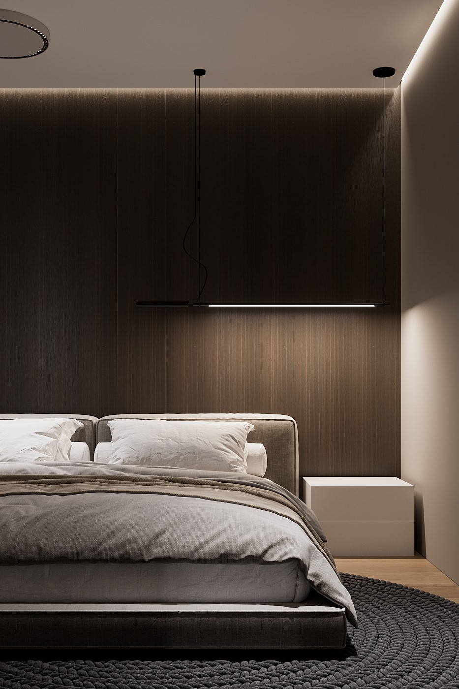 95㎡高级黑色系公寓设计 超多细节-13