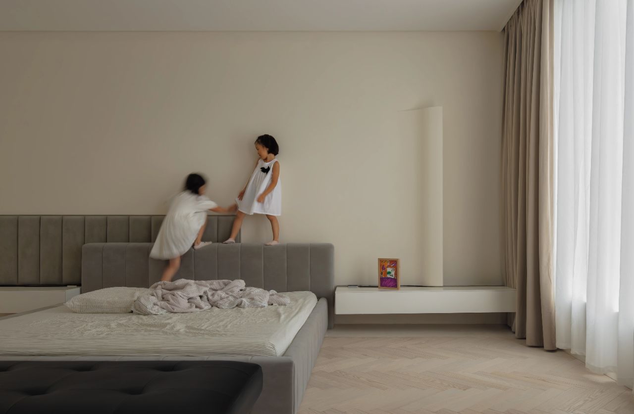 600㎡极简奶油风豪宅丨尔我空间设计研究室-61