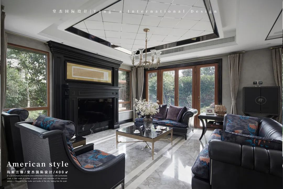 南京玛斯兰德 400㎡美式融合风格别墅丨中国南京丨堂杰国际设计-20