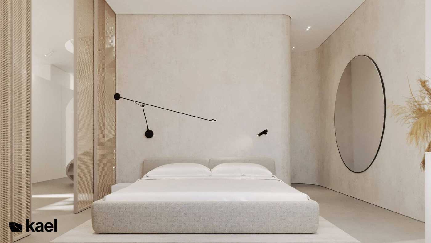 波兰华沙160平两层极简风公寓设计丨波兰KAEL工作室-42