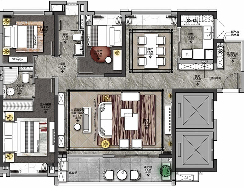 景业肇庆国际科创中心 C1 户型样板间丨中国肇庆-19