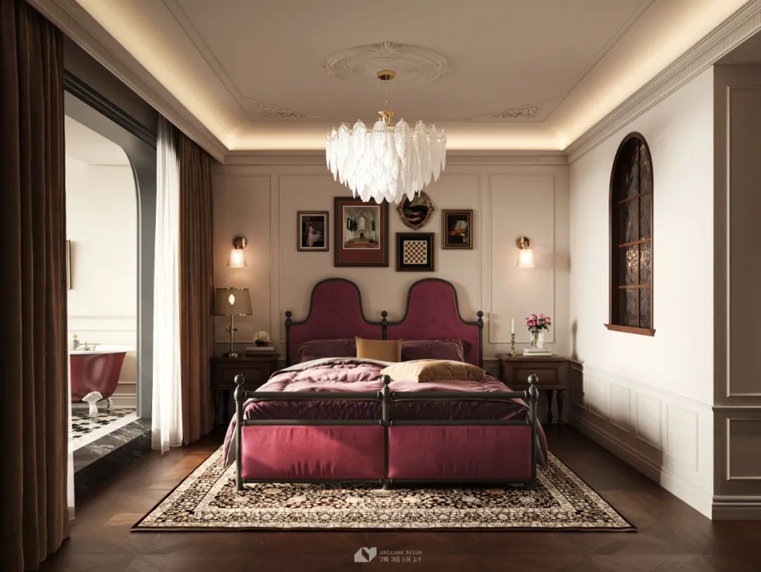 深圳金地翠堤湾法式复古住宅设计丨中国深圳丨深圳境相设计-36