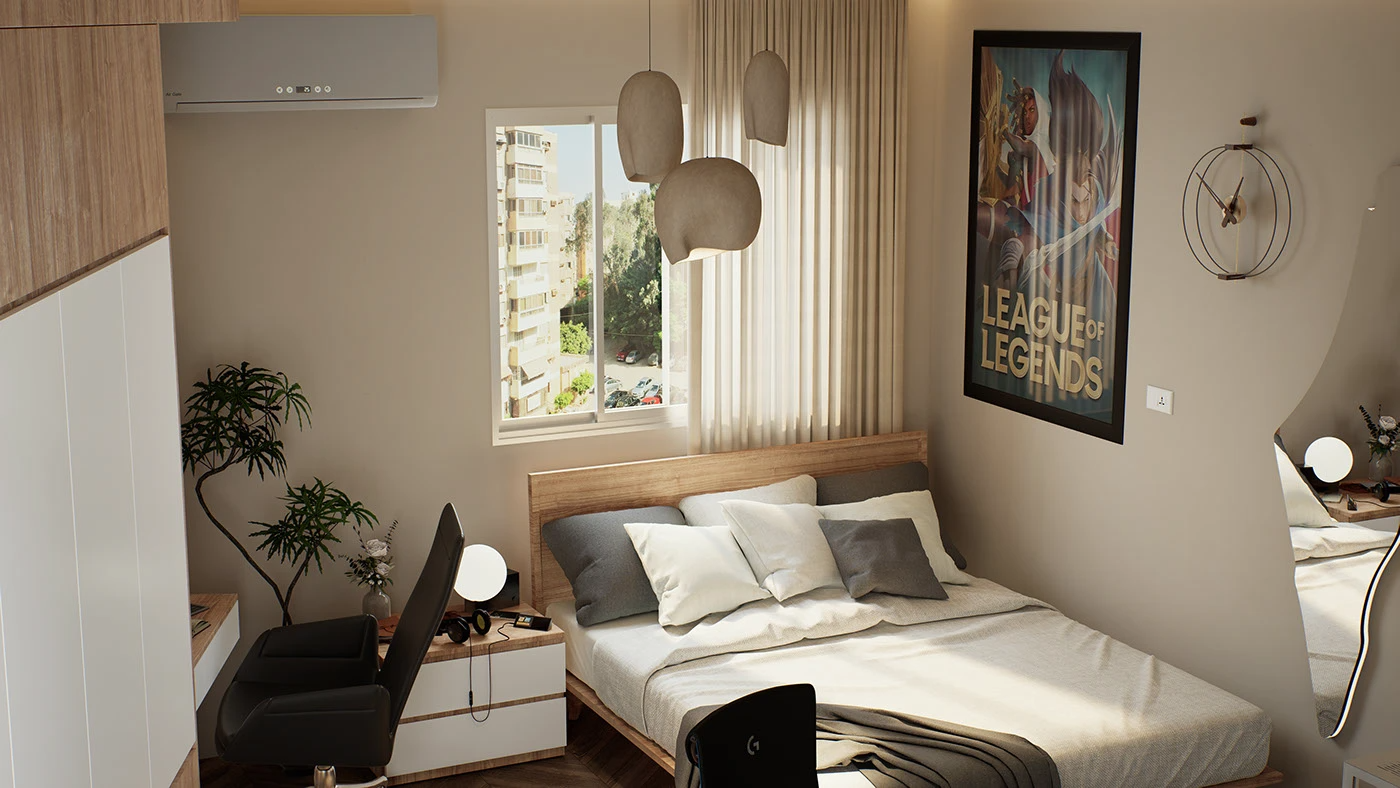 风格室内设计（青年卧室）-28