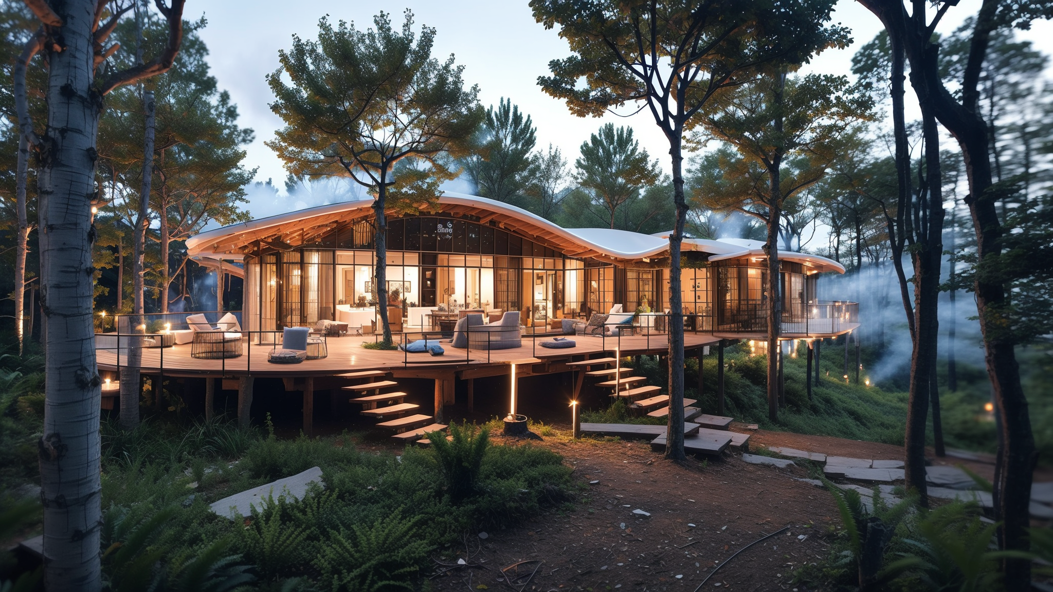 AI创意设计50-树屋篝火-8