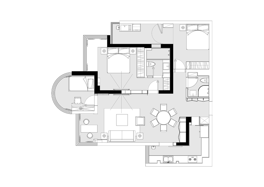 红谷凯旋 106m2 现代住宅设计-42