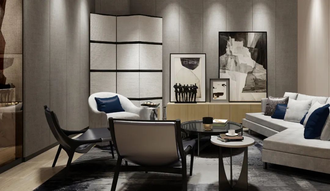 《私享家》 | 简约流畅,色彩鲜明的商业空间设计-10