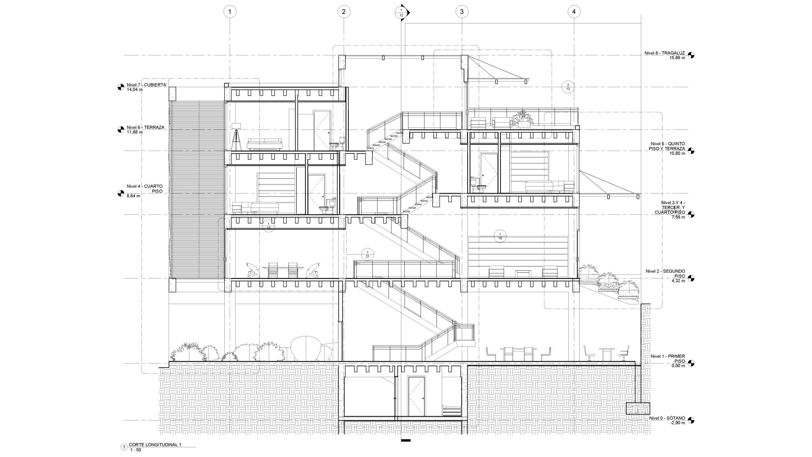 UNC PROYECTO DE LA MATERIA AL ESPACIO: CASA VERTICAL-14