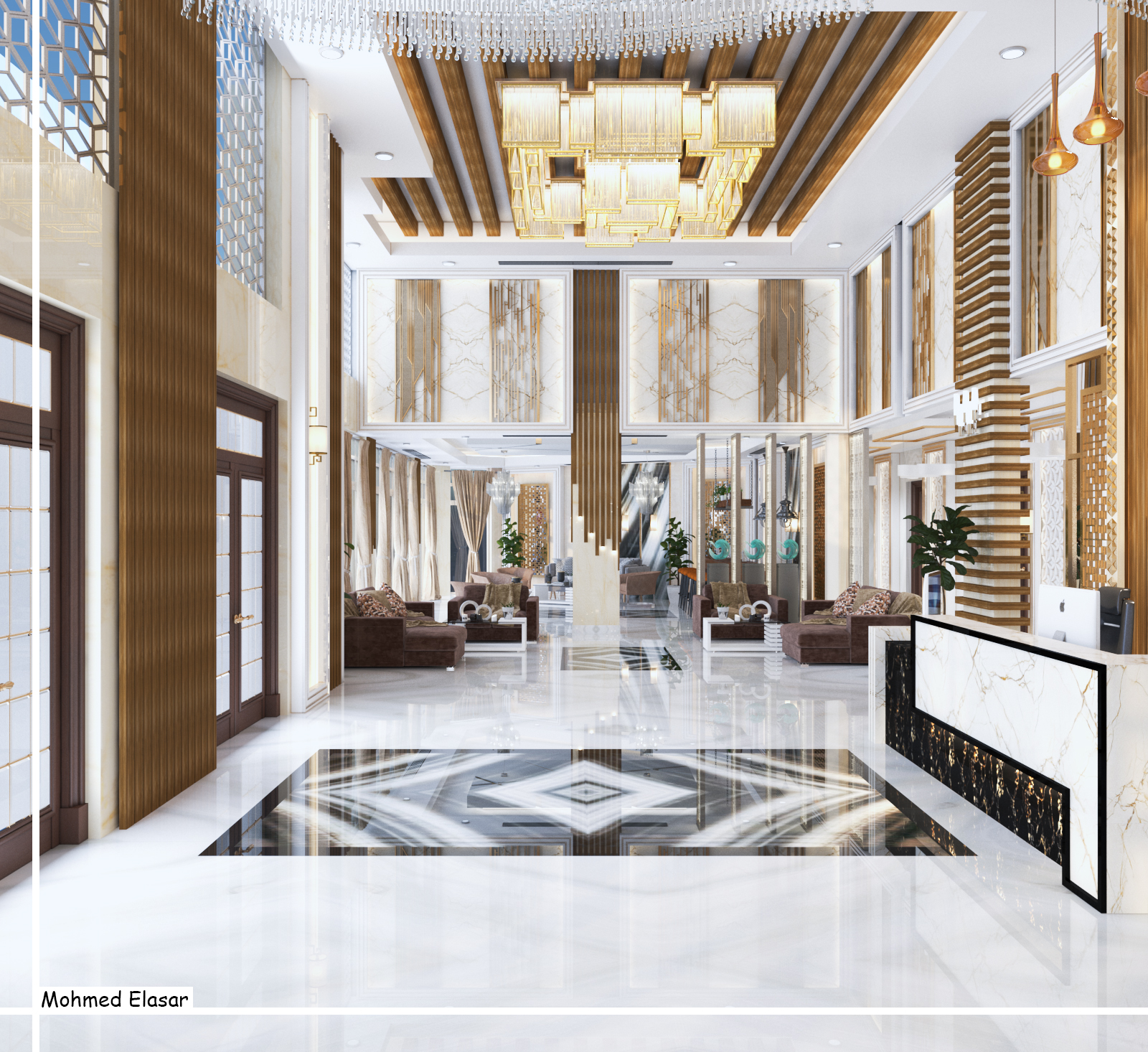 Modern Hotel 接待处设计-11