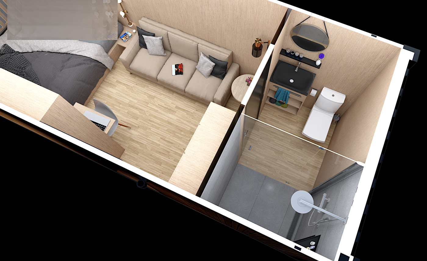 预制模块化集装箱酒店丨Damijan Koprivc-11