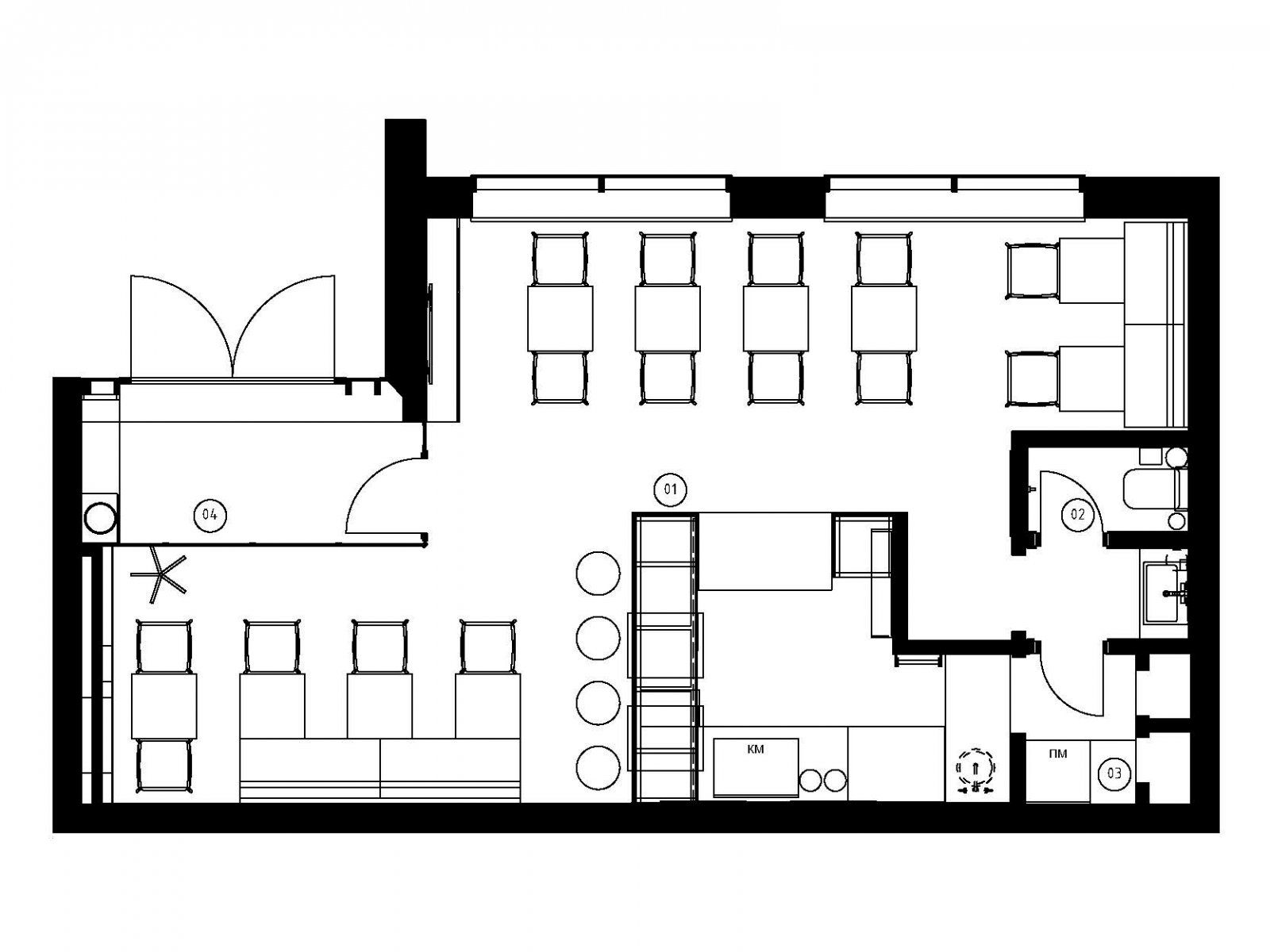 莫斯科48m²Cotto罗马风格咖啡店 | Small Studio -16