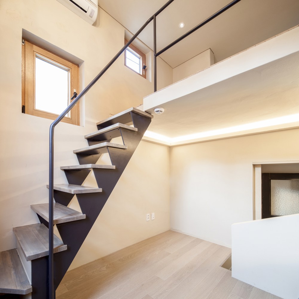 首尔“裂缝”之家 | 小地块中的大空间设计-34