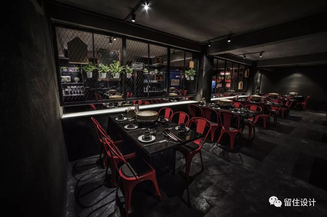 潮仙蒸锅 | 简约工业风的海鲜餐厅设计-15