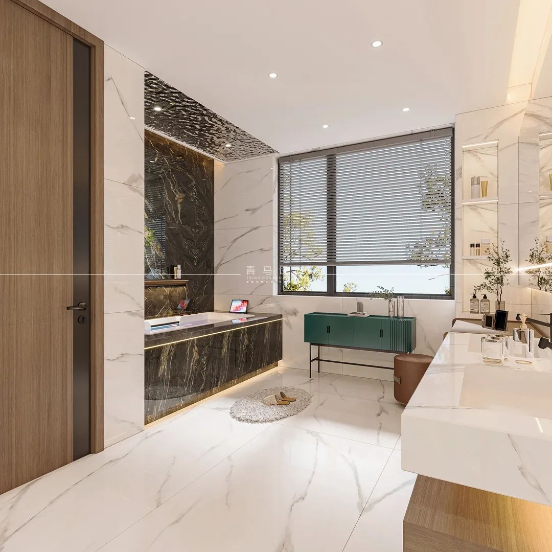 《雁鸣墅语》现代轻奢联排别墅丨青马别墅设计-48