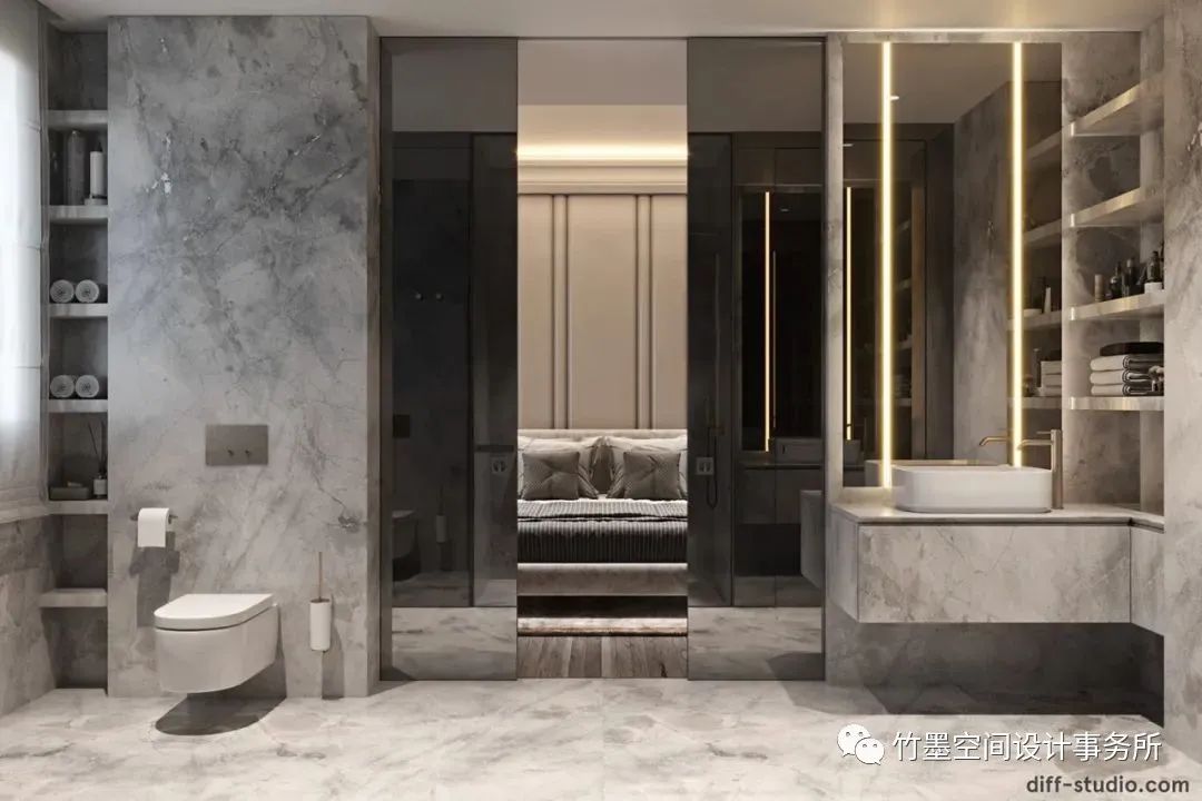 法式轻奢之美·竹墨空间设计事务所 200㎡艺术住宅-72