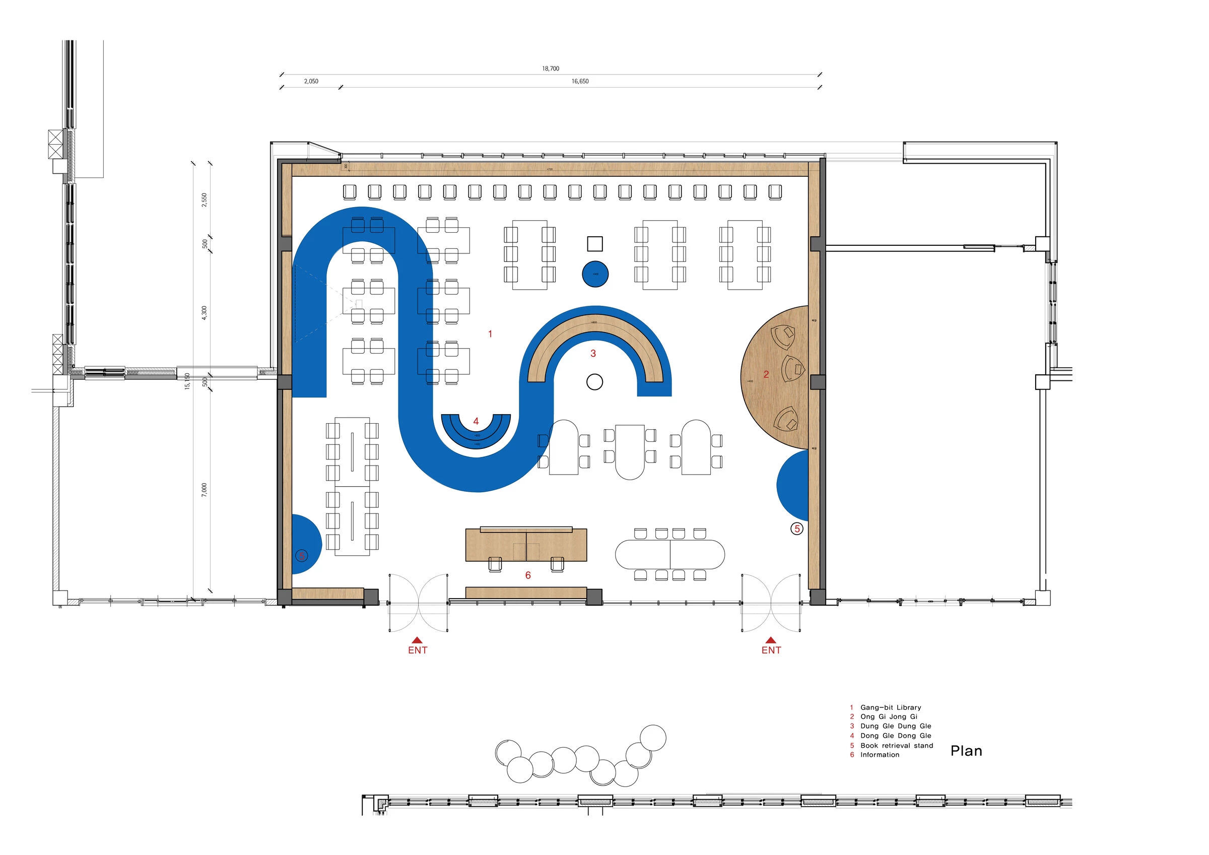 The Blue Books 图书馆室内设计丨韩国首尔丨G,O Architecture-23