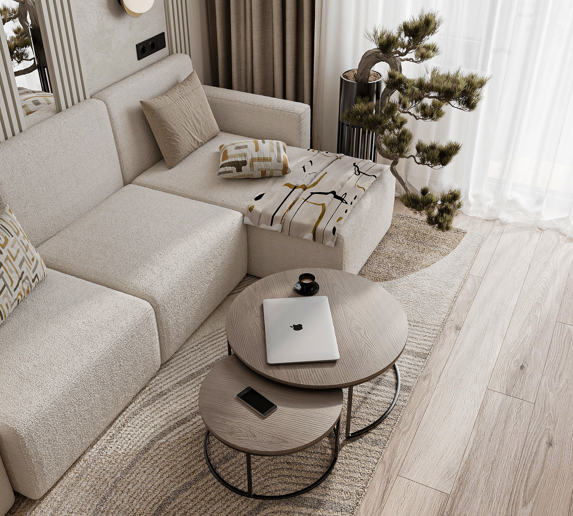 Modern Minimal Living Room Design-0