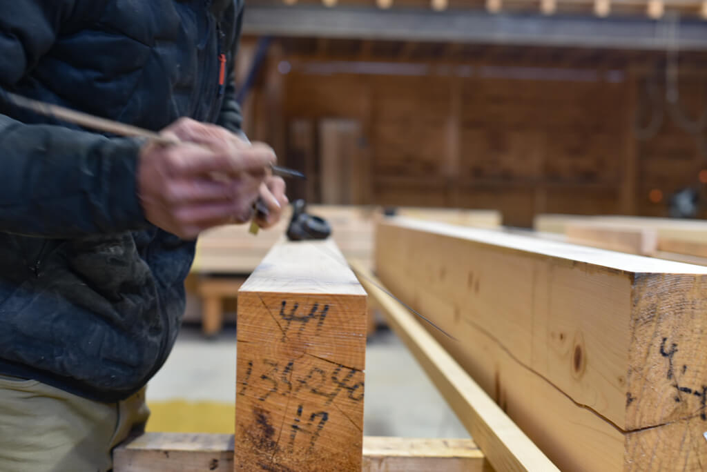 音乐家的家7 木配り 墨付け 刻み丨水野设计室-56