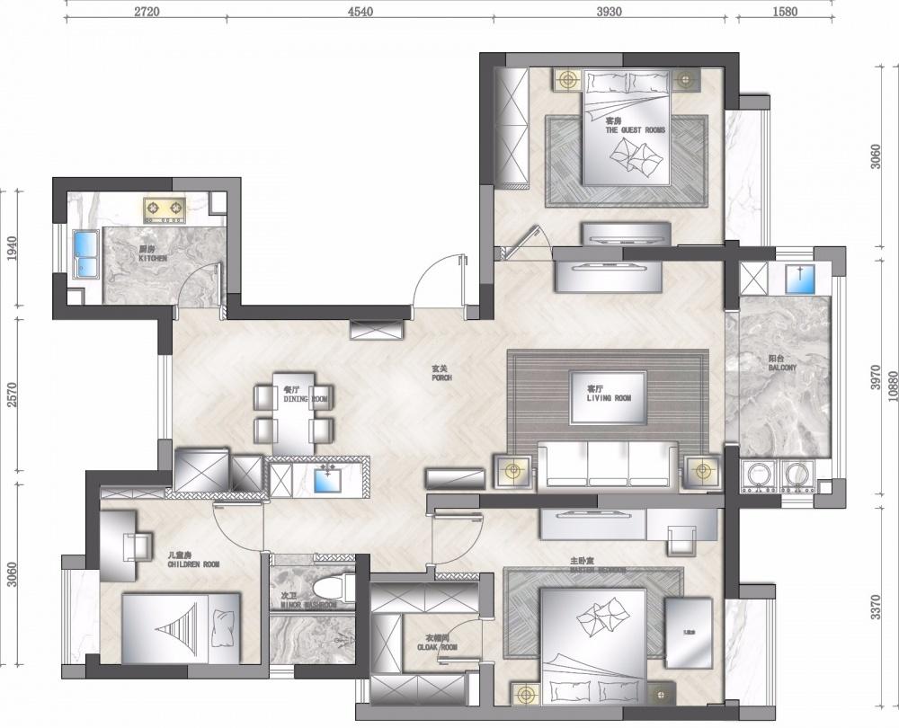 新中式风格融入现代元素,打造军人家庭的时尚家居-6
