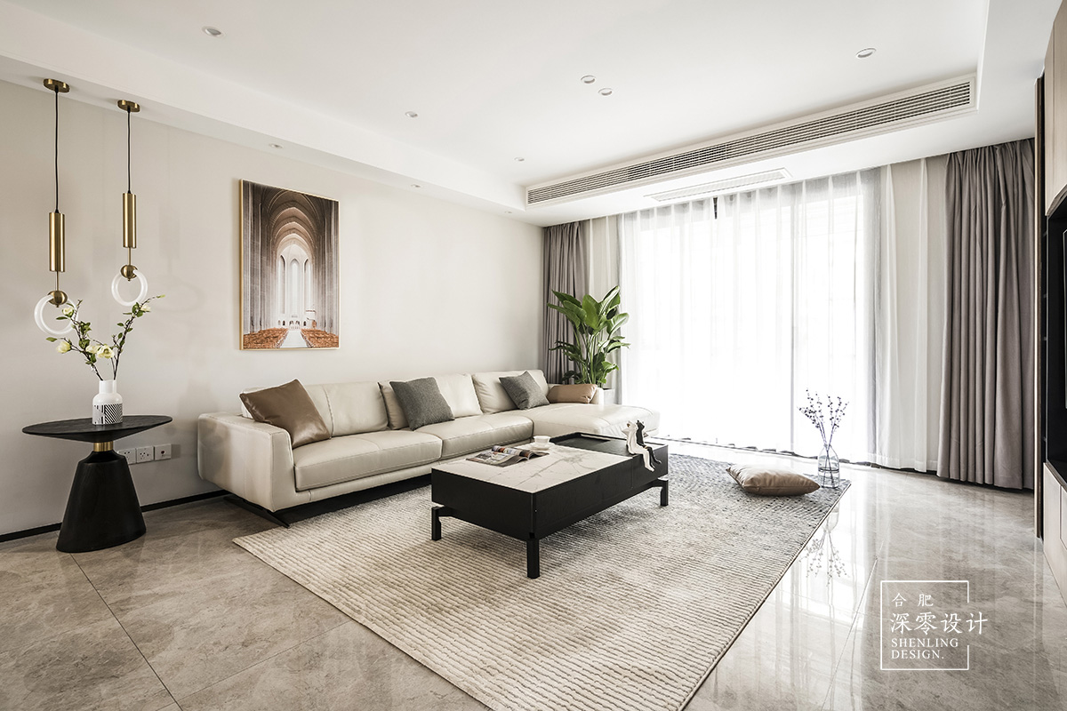 《余音》140㎡现代简约风,打造温馨宜居空间-1