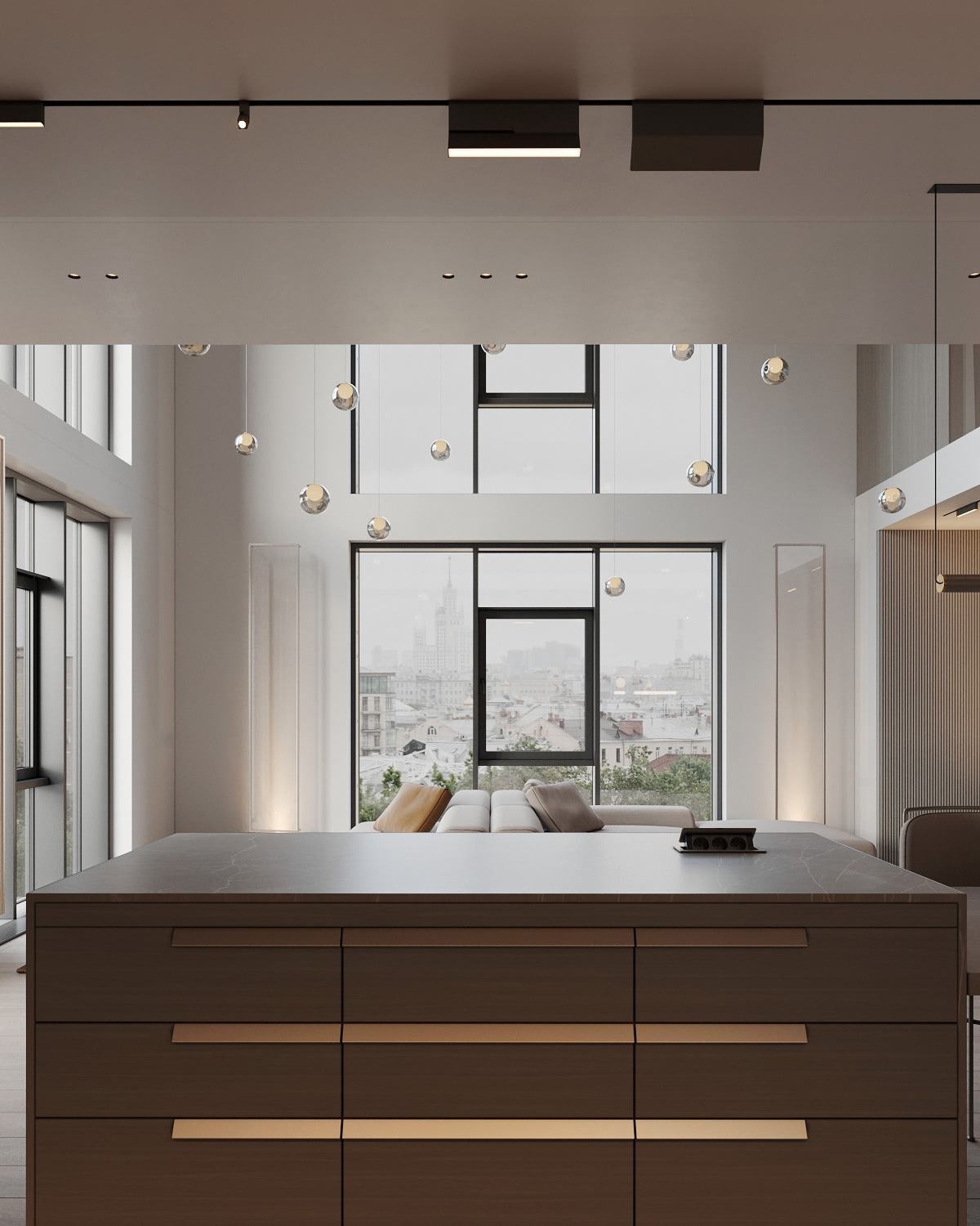 简洁纯粹的挑空别墅丨乌克兰基辅丨ArtPartner Architects-6