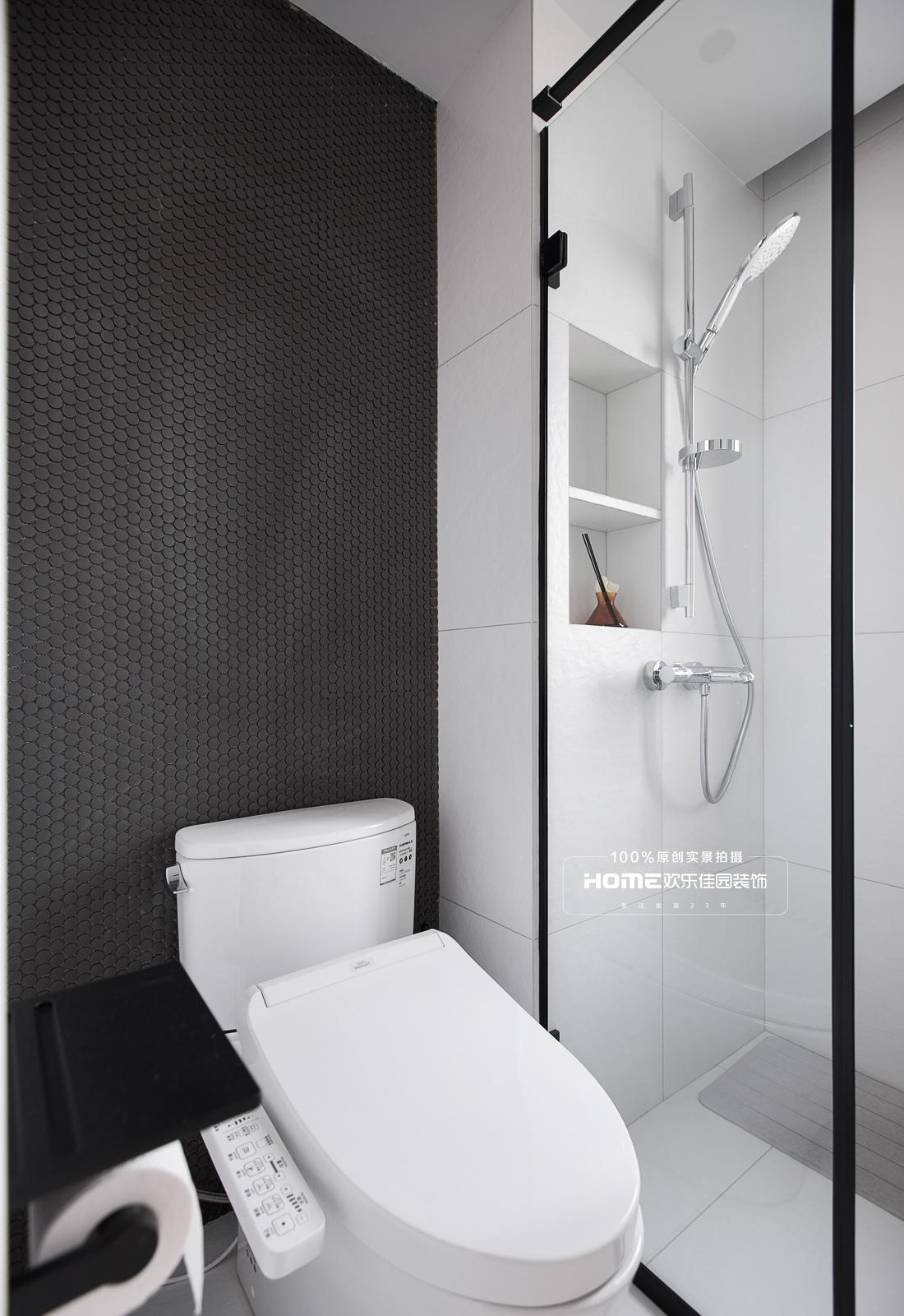 深色理性空间的温馨之家丨欢乐佳园装饰-23