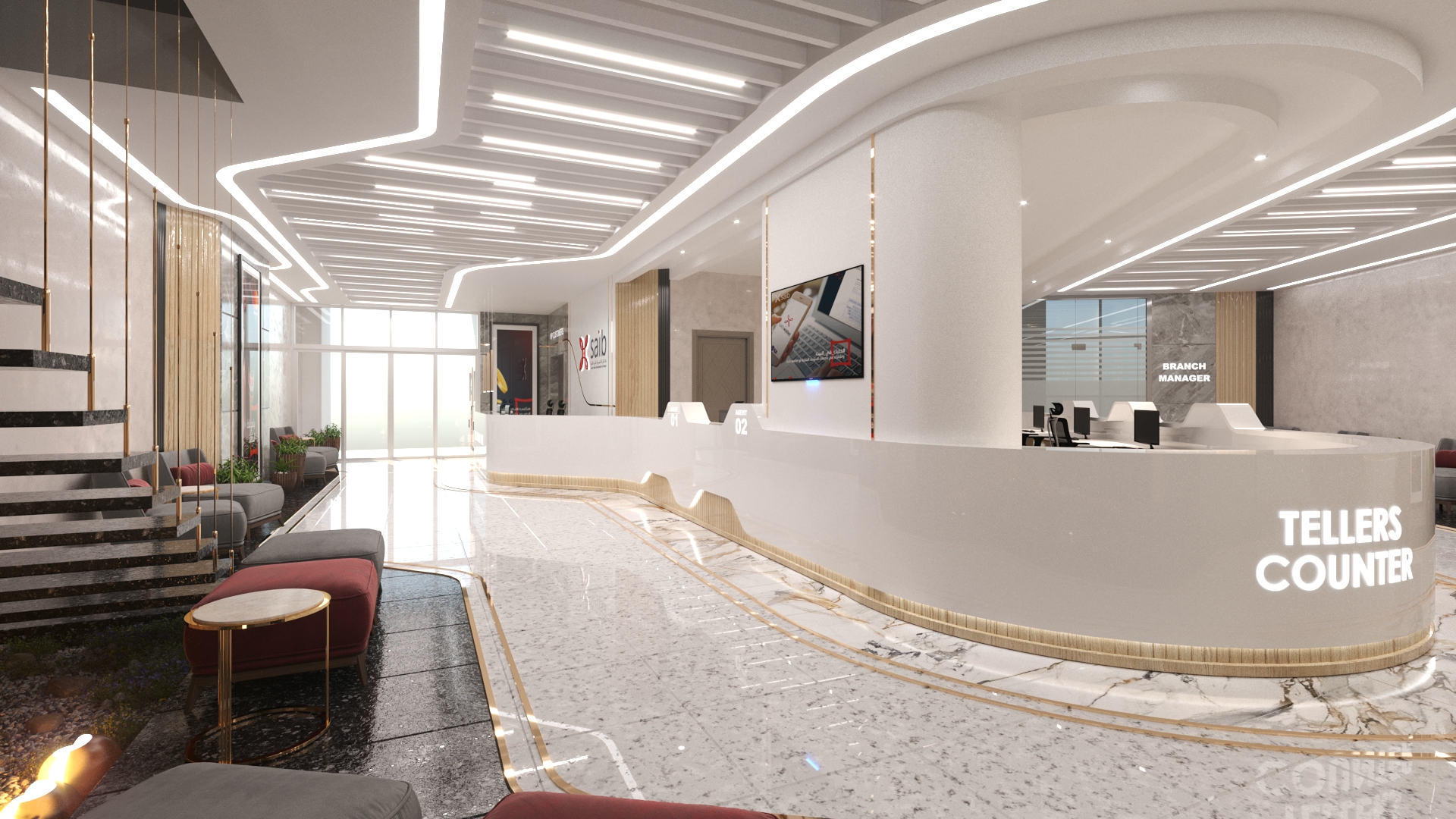 SAIB Bank 全设计套餐丨Diaa Consult 工程咨询与服务公司-10