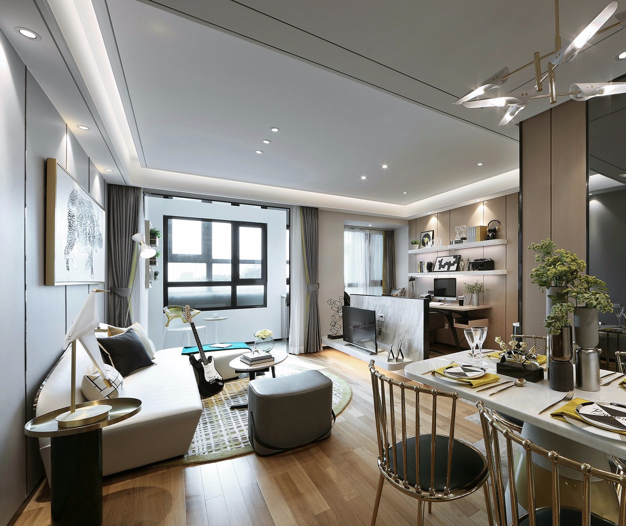 金地·新城·大境C户型样板房 天鼓装饰设计-9