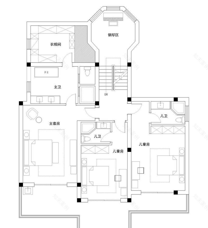 丁香花园别墅 | 年轻夫妻的轻奢风家园-54