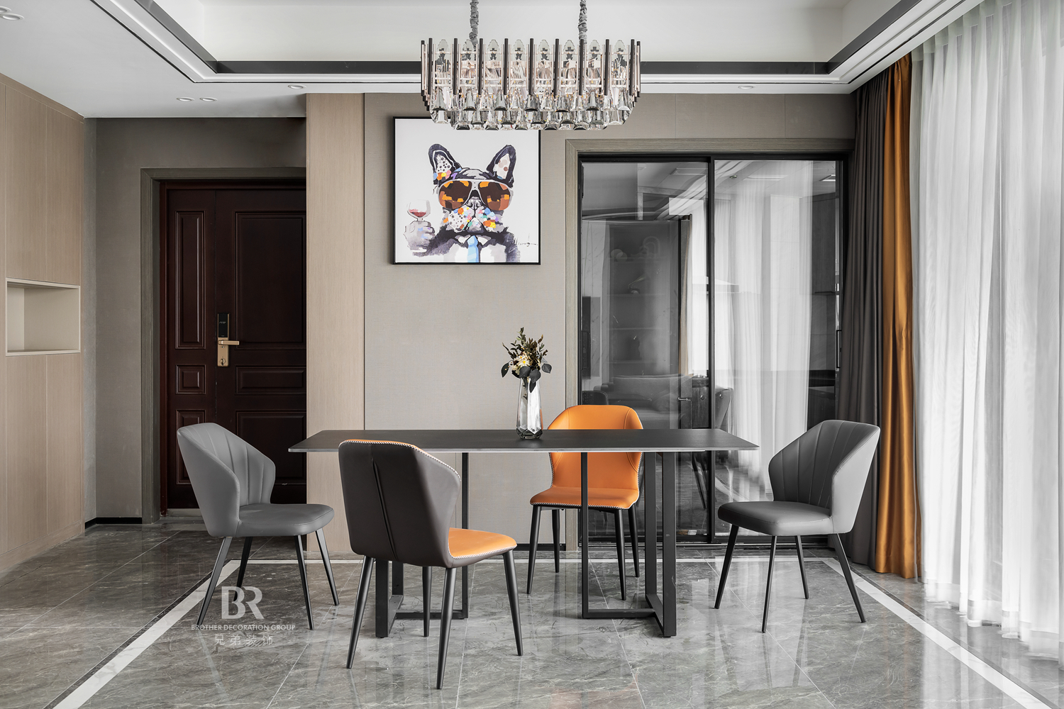 融景城馨园现代轻奢风设计丨兄弟装饰（兄弟装饰全案设计）-16