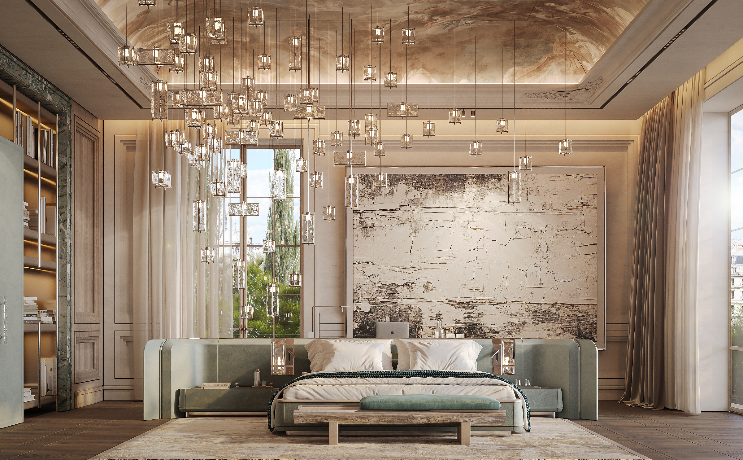 巴黎回声报 主卧室丨法国巴黎-14