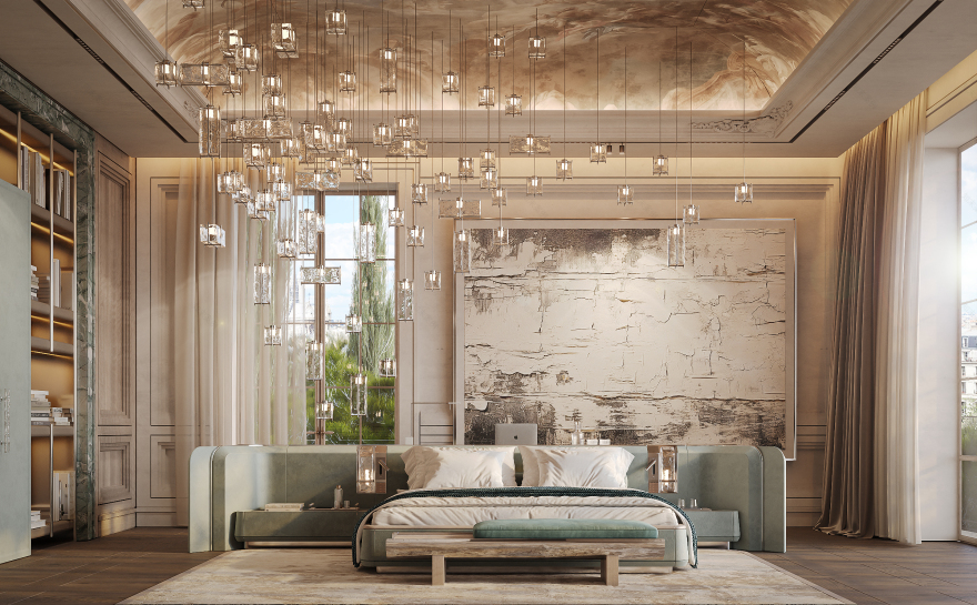 巴黎回声报 主卧室丨法国巴黎-14