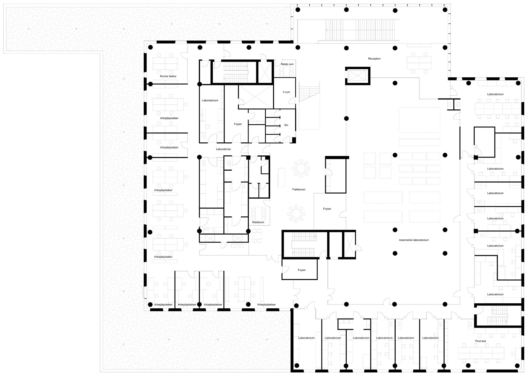 丹麦 Bispedjerg 医院实验室和后勤楼丨Mikkelsen Architects-65